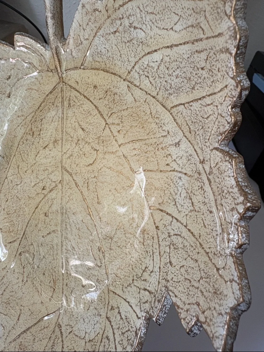 Pier 1 Metallic Gold Decorative Plate